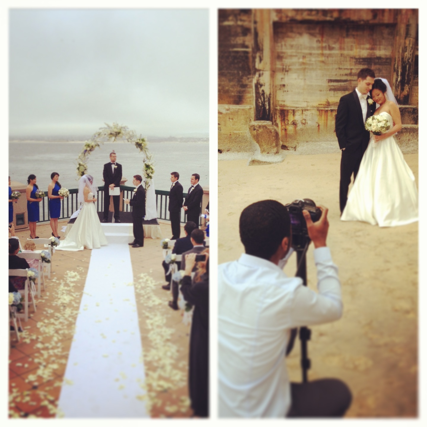 Behind the Scenes | Young + Stas Monterey Plaza Wedding